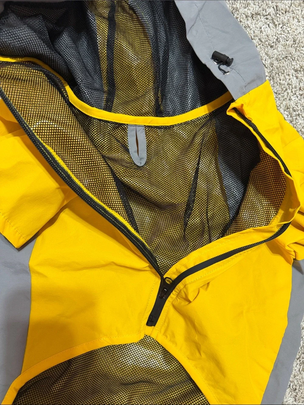 The Do-Gooders Dog Raincoat Yellow & Gray Dog- XL